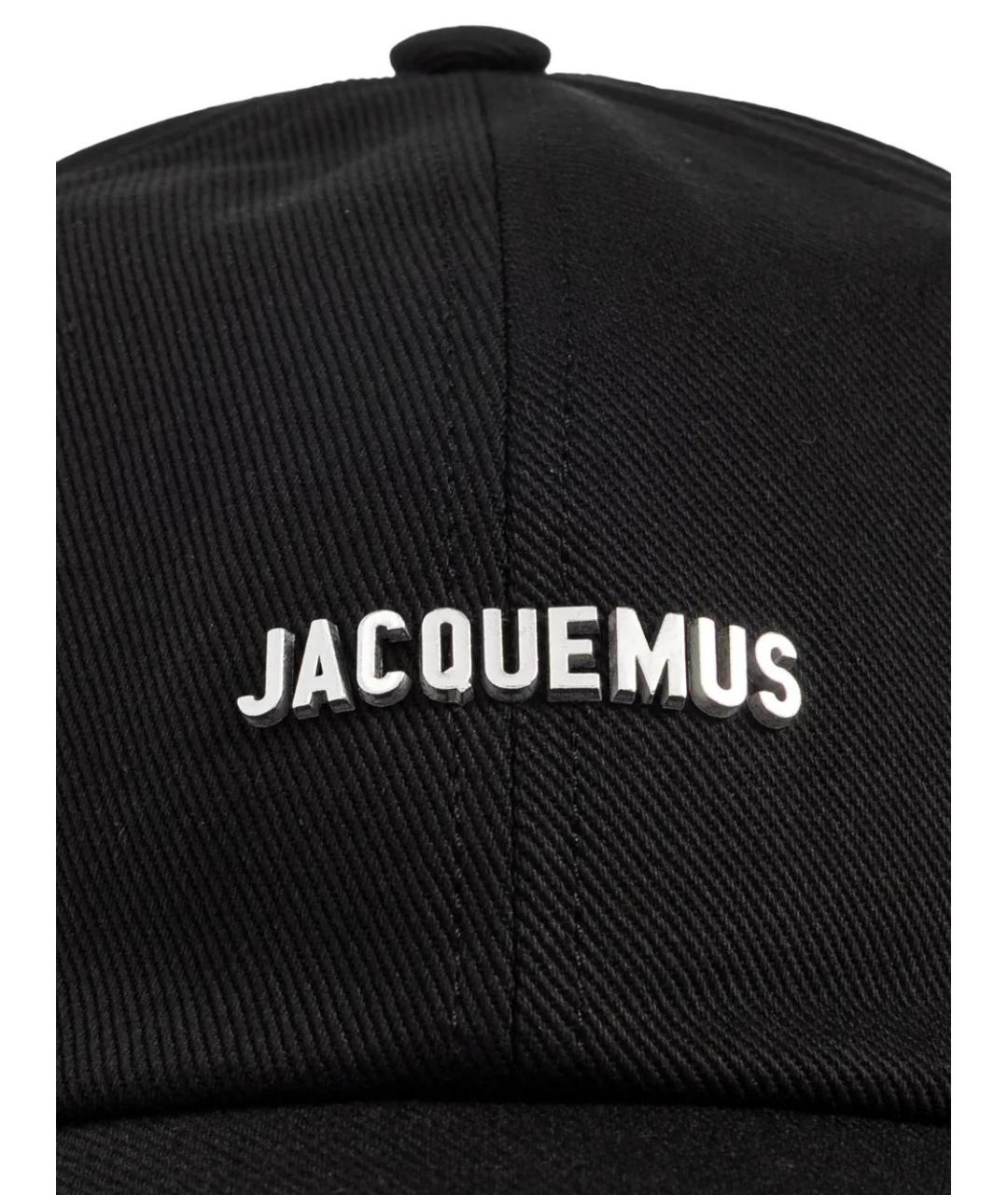 JACQUEMUS Черная хлопковая кепка/бейсболка, фото 3