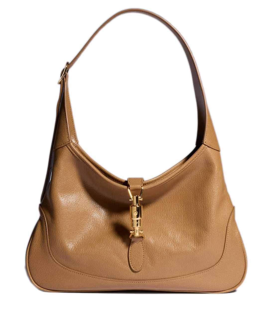 GUCCI Коричневая кожаная сумка через плечо, фото 1