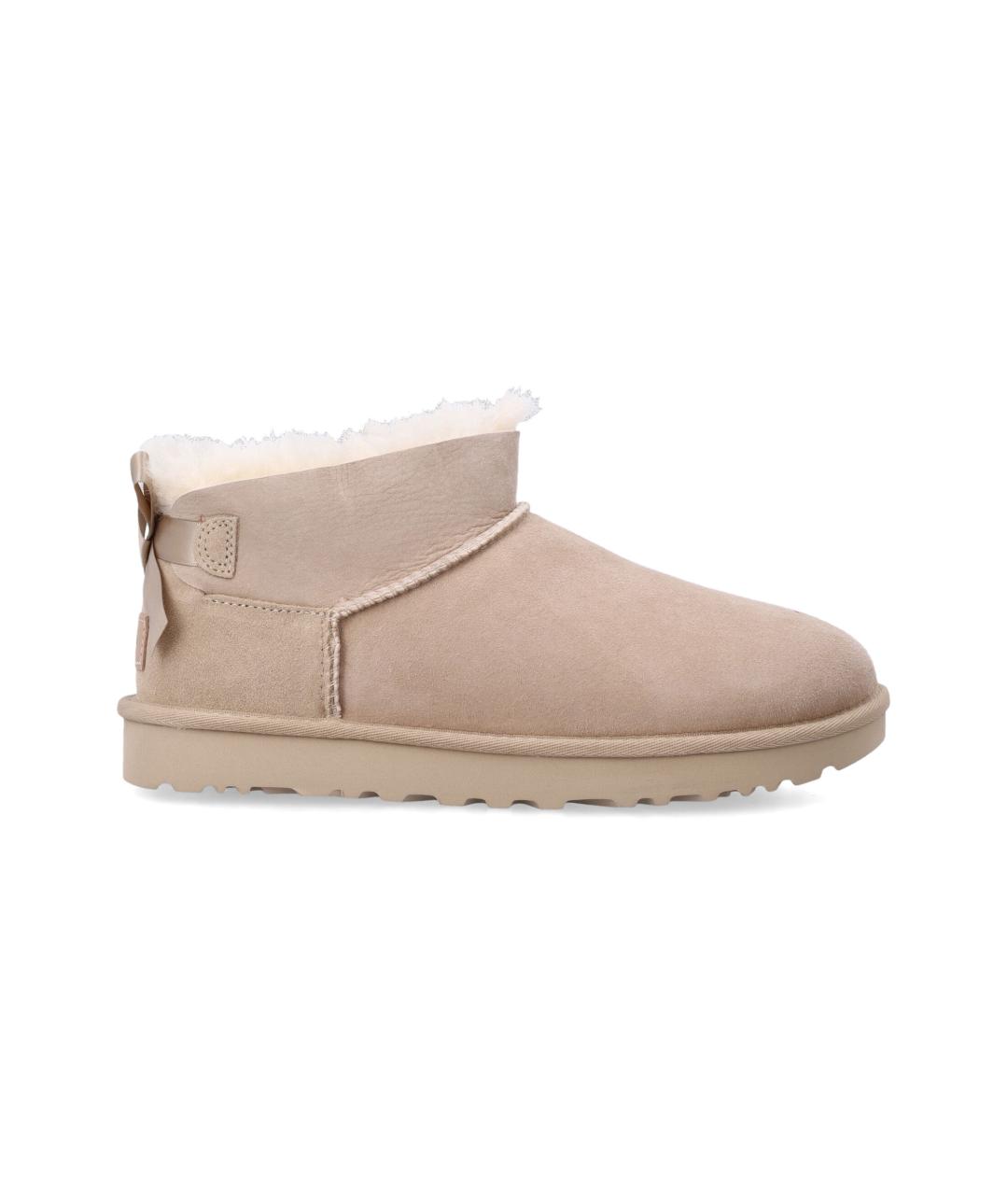 UGG Бежевые кожаные полусапоги, фото 6