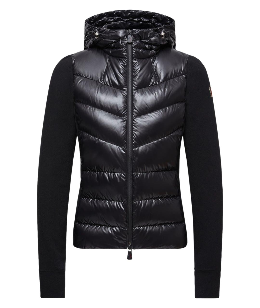 MONCLER Черный полиэстеровый кардиган, фото 1