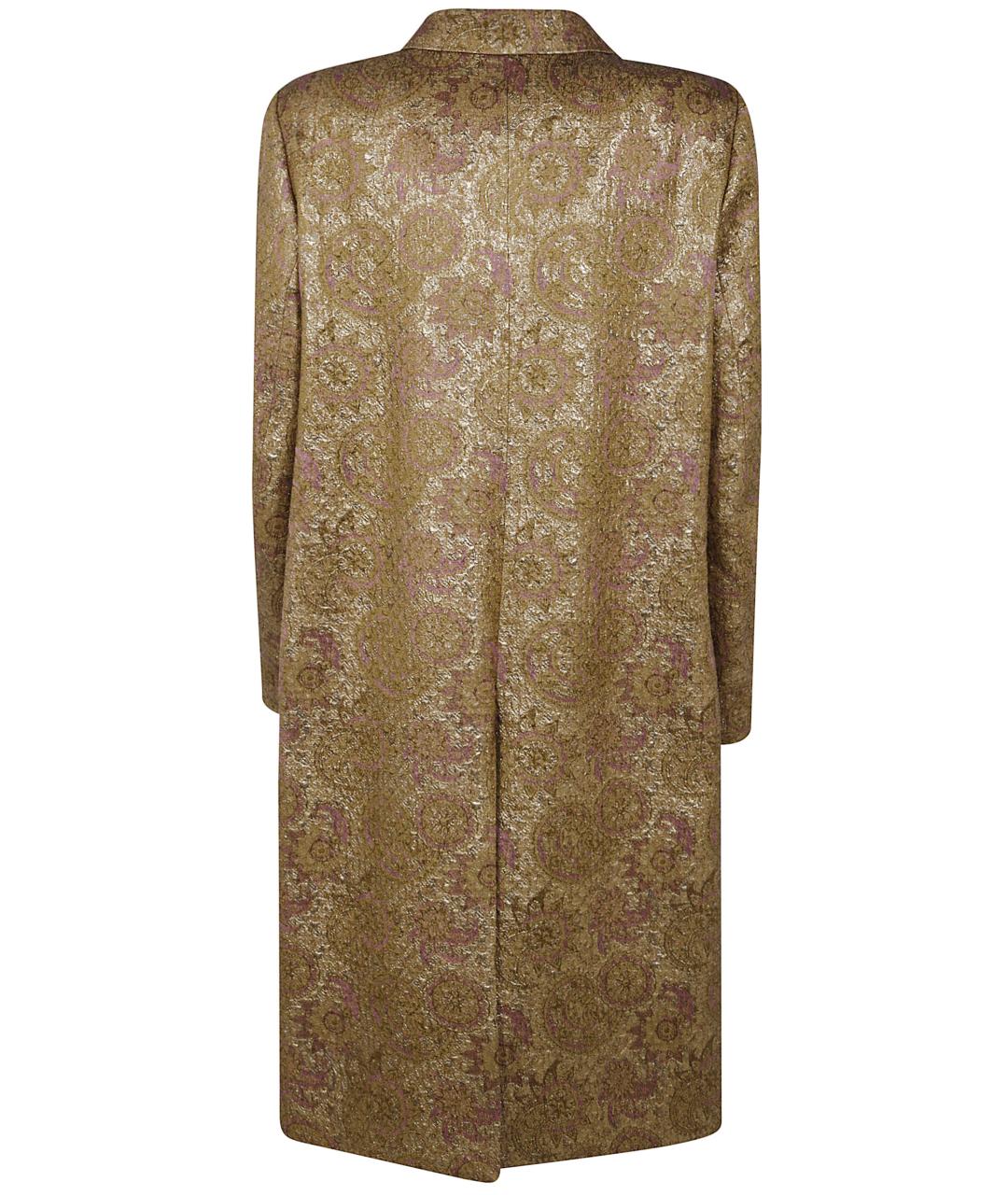 DRIES VAN NOTEN Желтое полиэстеровое пальто, фото 2