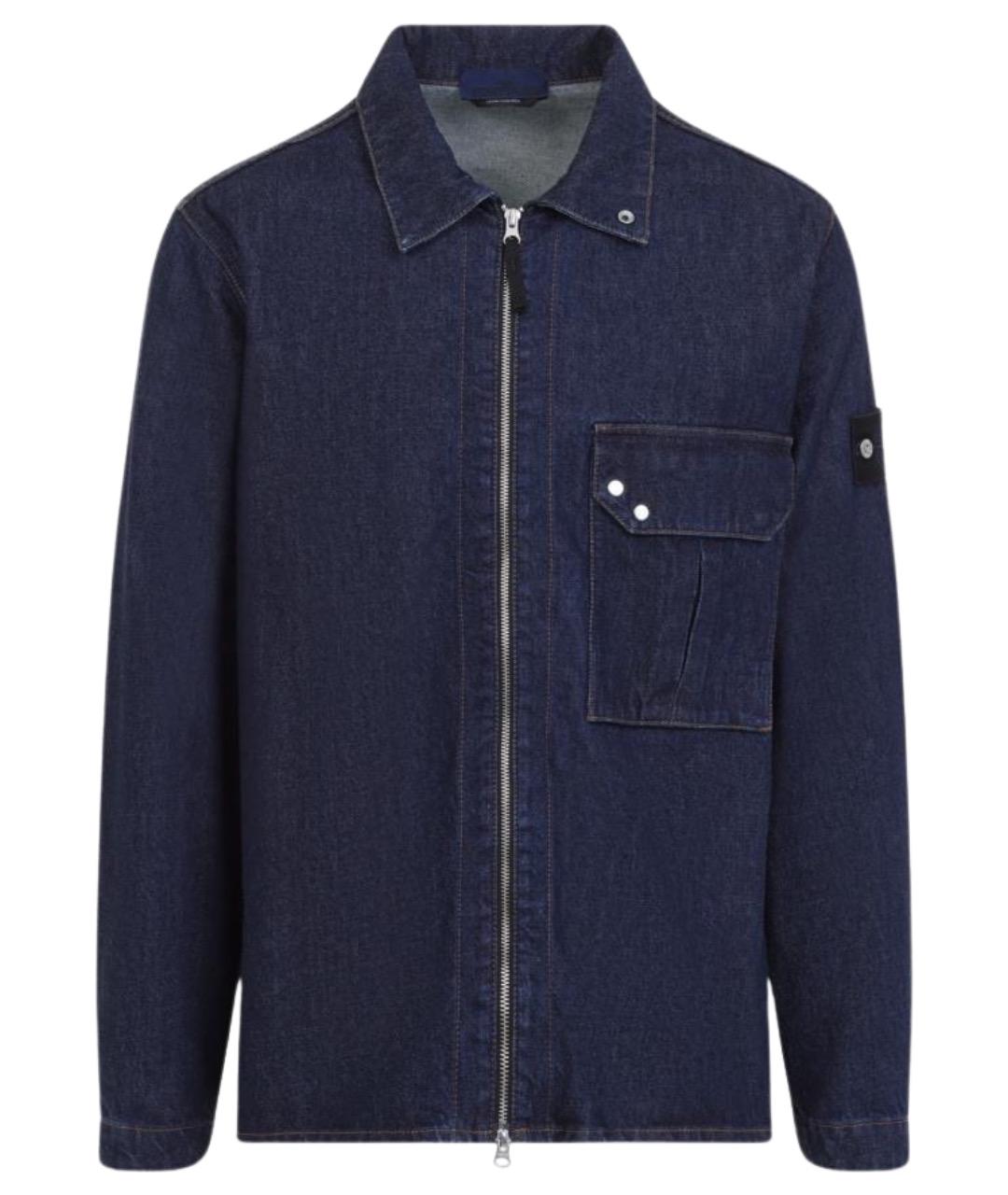 STONE ISLAND Синяя хлопковая куртка, фото 1