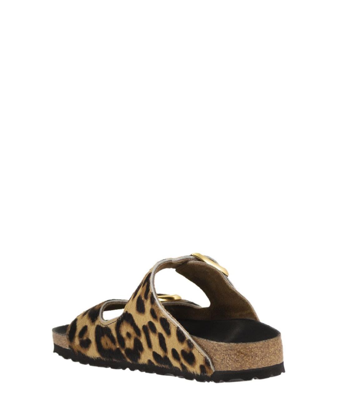BIRKENSTOCK Коричневые кожаные сандалии, фото 3