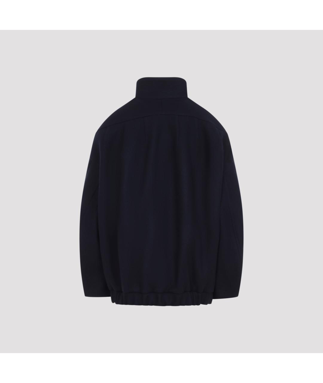 DRIES VAN NOTEN Синяя полиэстеровая куртка, фото 2