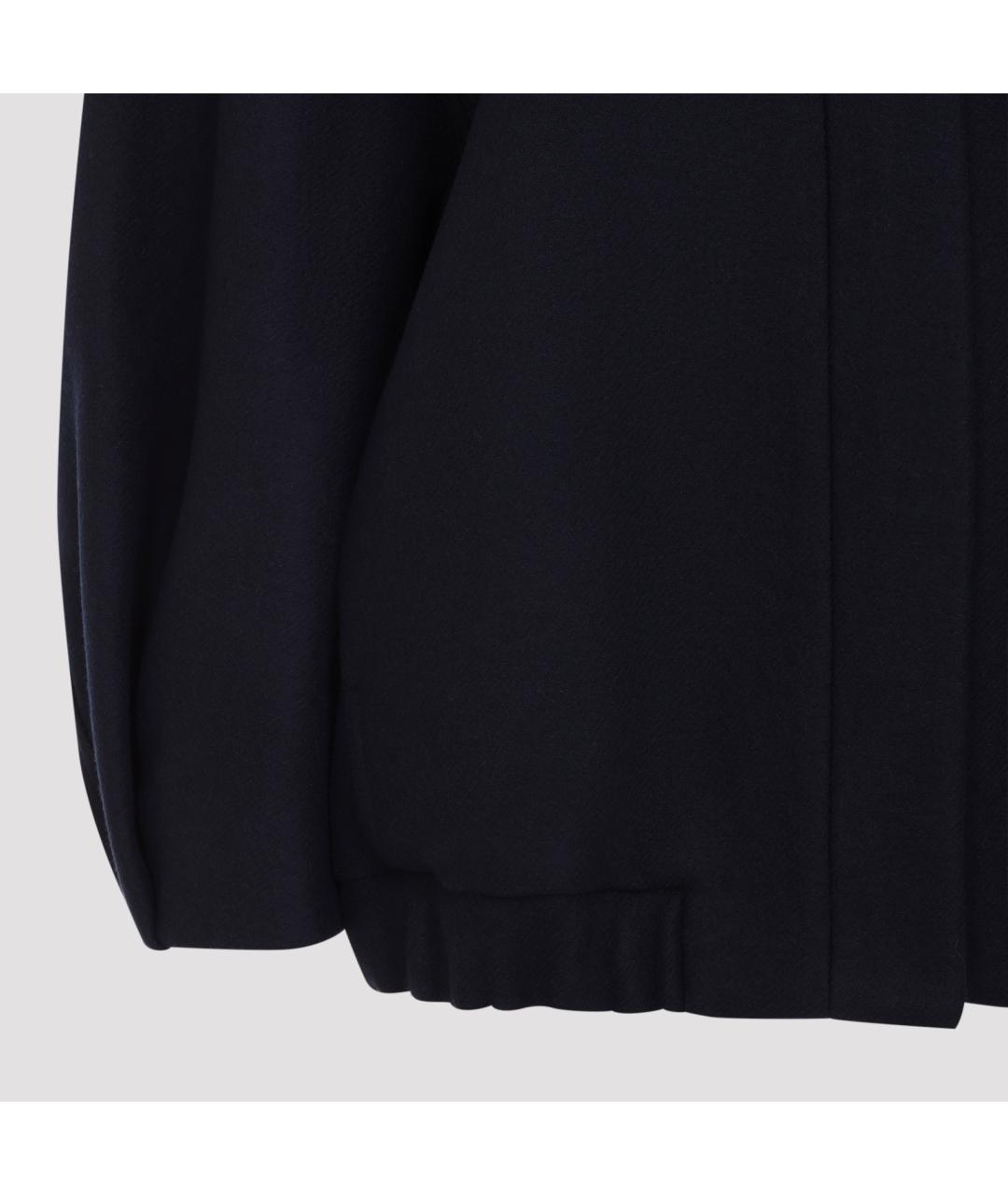 DRIES VAN NOTEN Синяя полиэстеровая куртка, фото 4