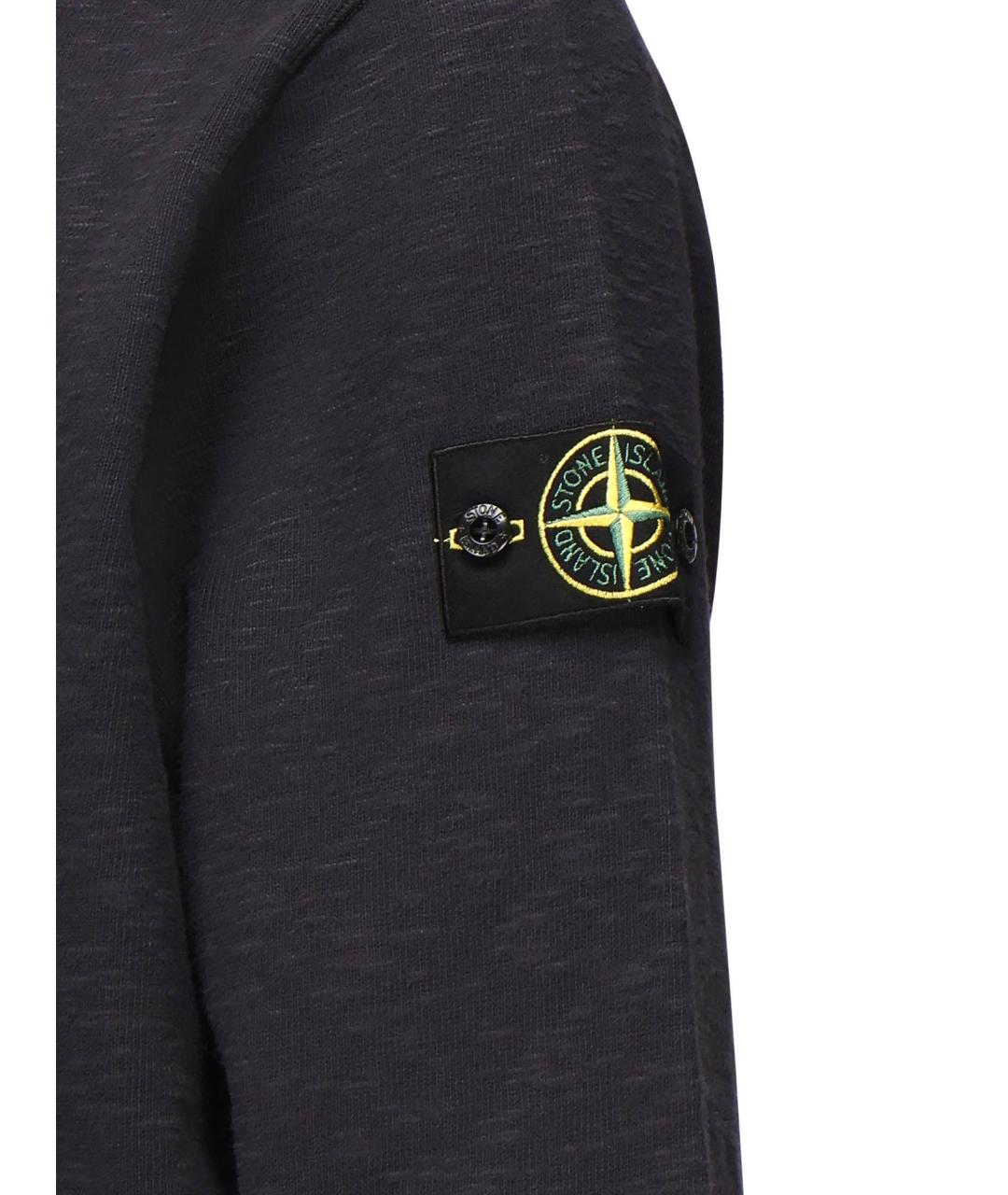 STONE ISLAND Синий хлопковый джемпер / свитер, фото 3
