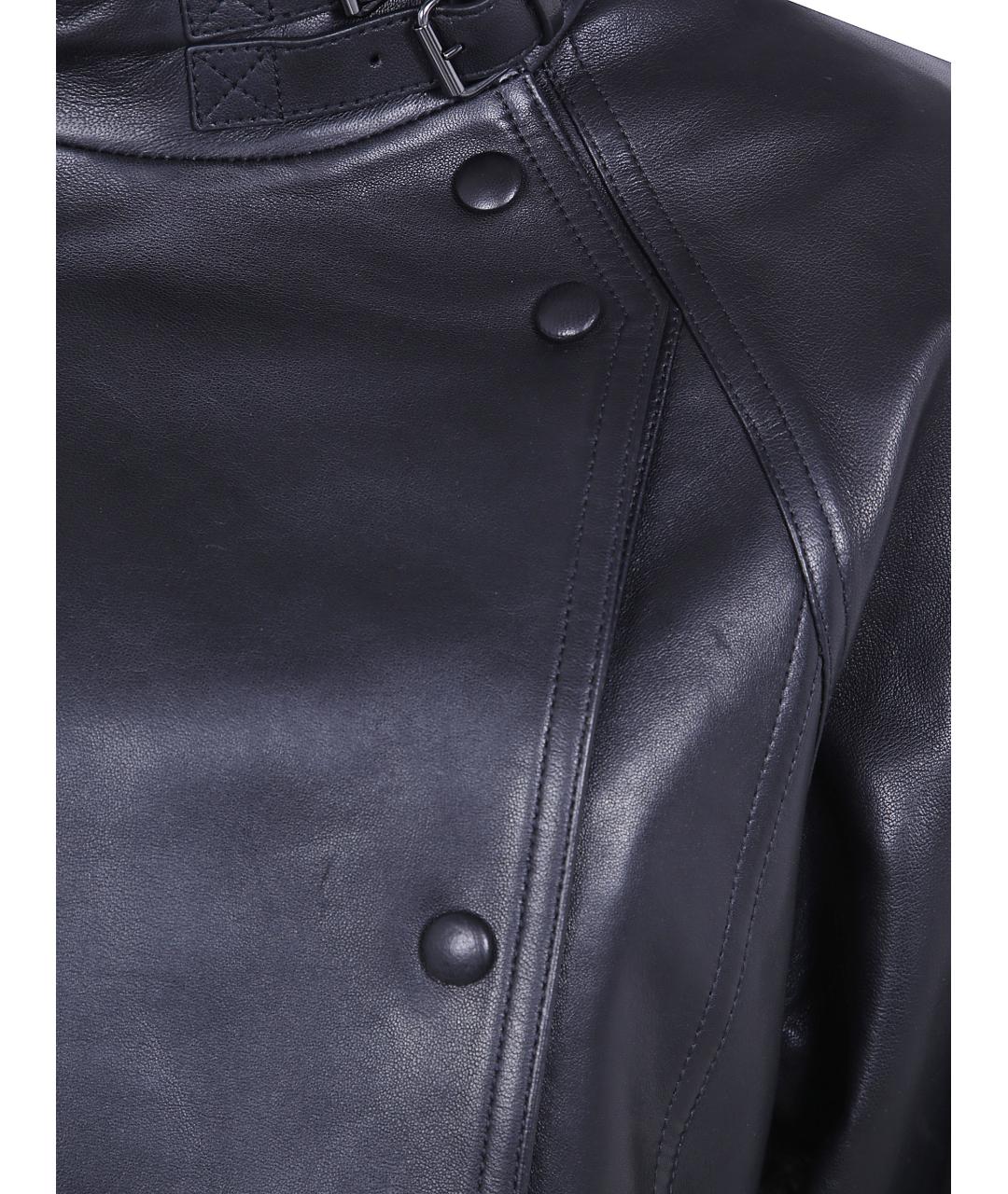 BALMAIN Черная кожаная куртка, фото 3