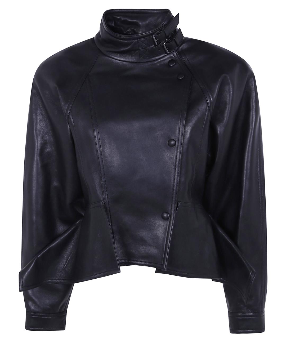 BALMAIN Черная кожаная куртка, фото 1