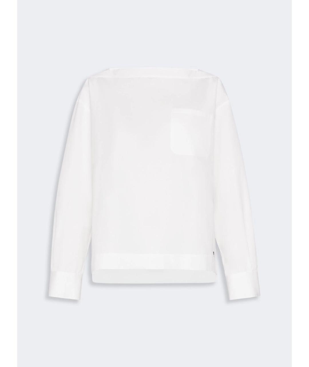 WEEKEND MAX MARA Белая хлопковая рубашка, фото 5