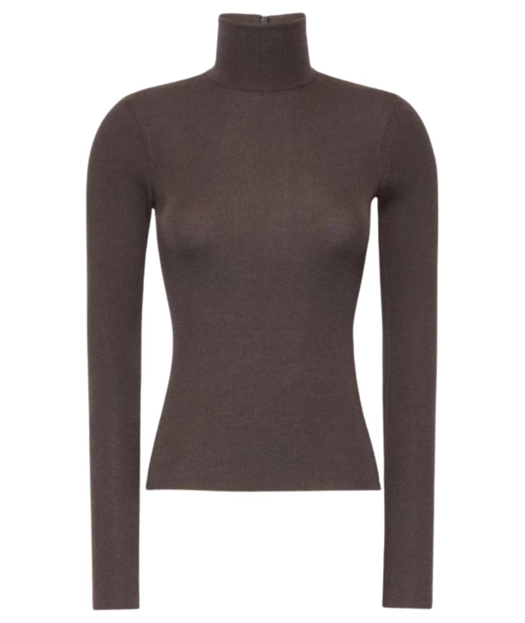 MAX MARA Хаки шерстяной джемпер / свитер, фото 1