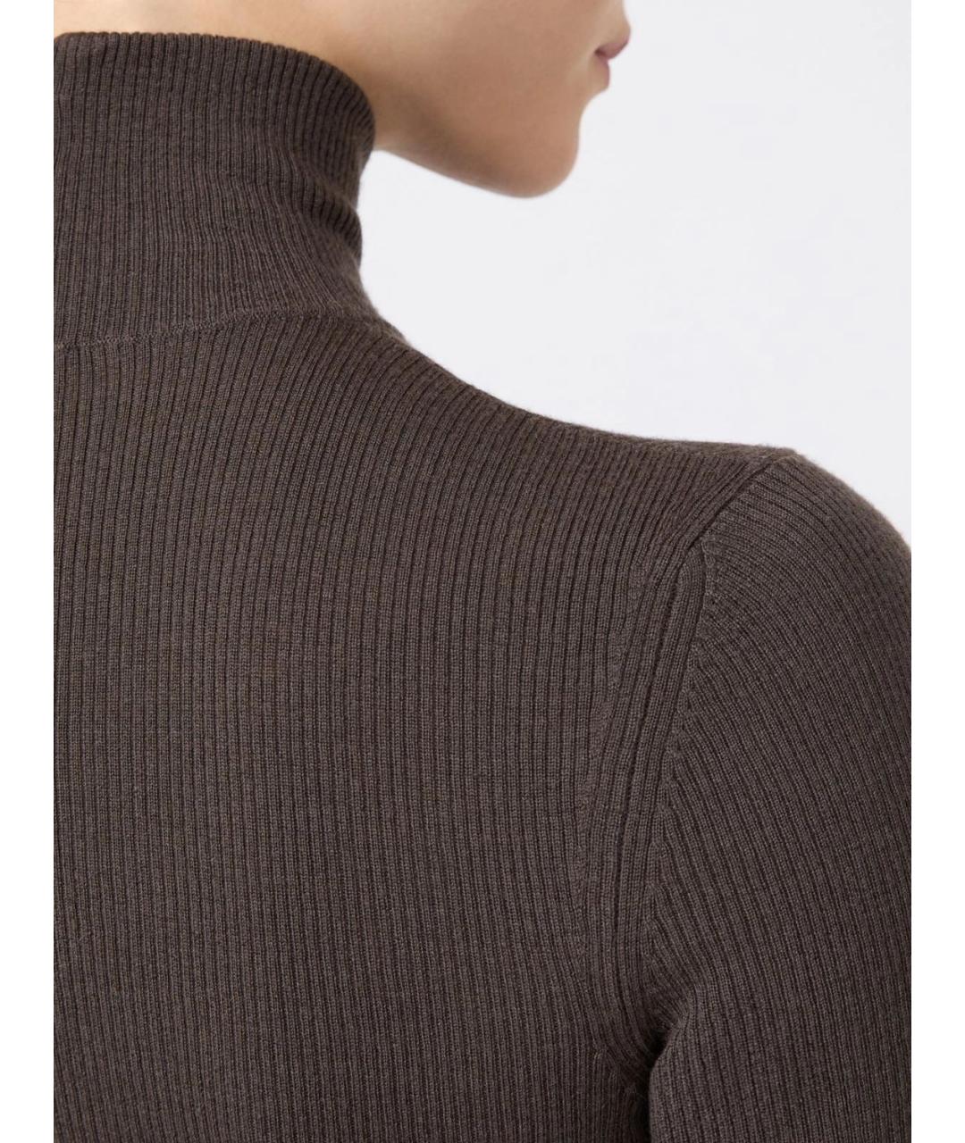 MAX MARA Хаки шерстяной джемпер / свитер, фото 5