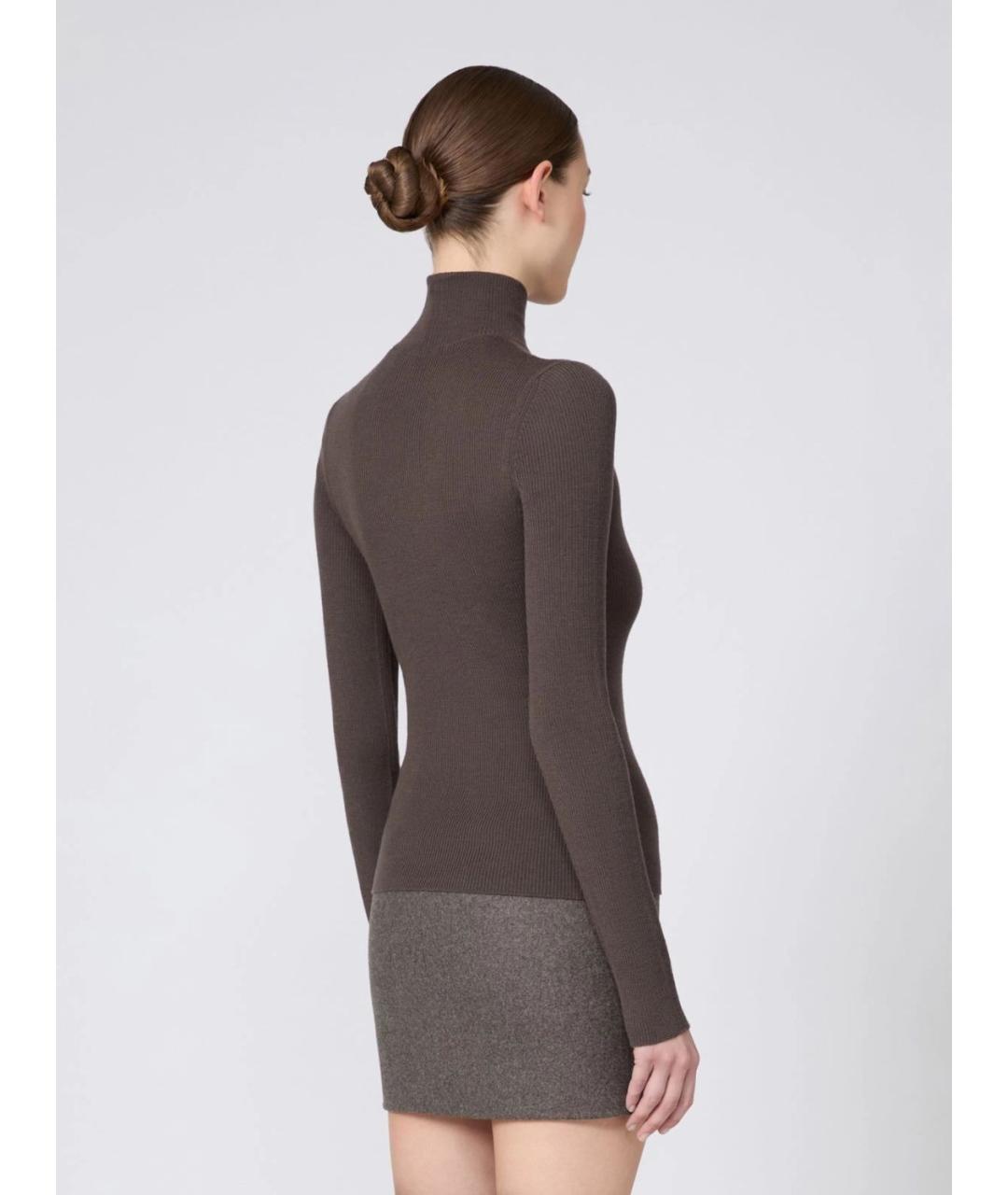 MAX MARA Хаки шерстяной джемпер / свитер, фото 4
