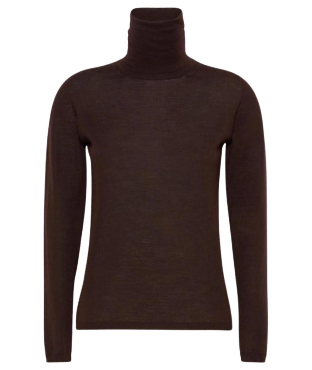 MAX MARA Коричневый шерстяной джемпер / свитер, фото 1