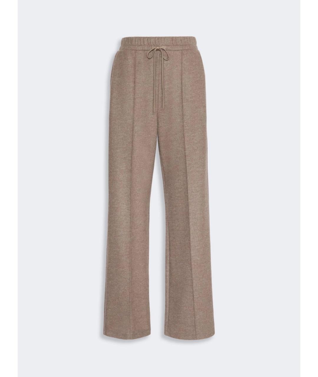 WEEKEND MAX MARA Коричневые прямые брюки, фото 4