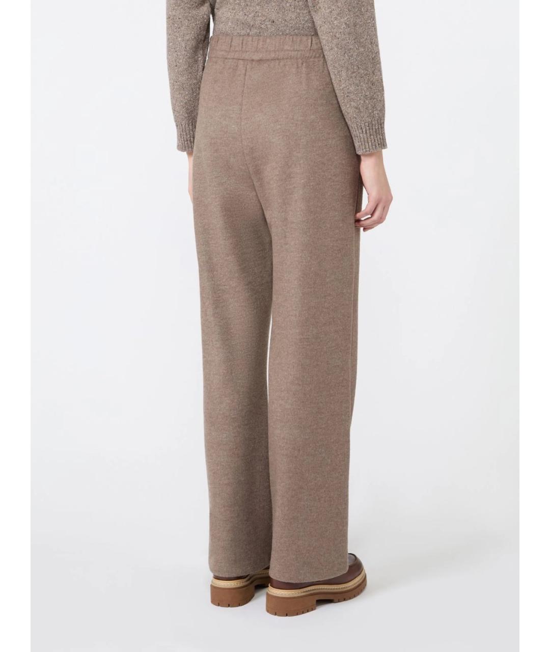 WEEKEND MAX MARA Коричневые прямые брюки, фото 2