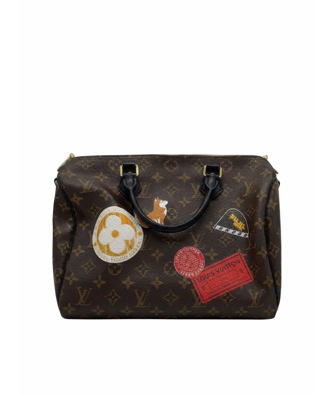 LOUIS VUITTON Коричневая сумка через плечо из искусственной кожи, фото 1