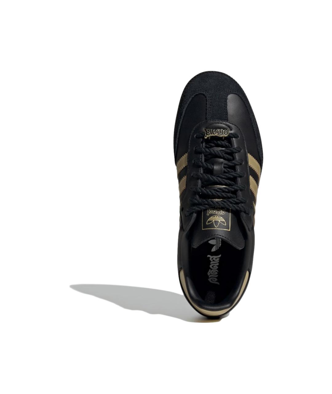 ADIDAS Черные кожаные кеды, фото 4