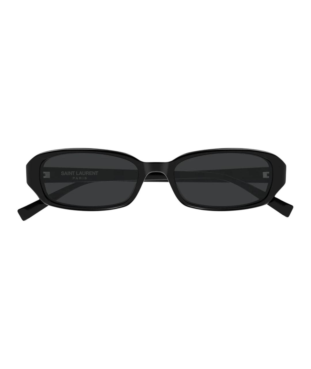 SAINT LAURENT Черные пластиковые солнцезащитные очки, фото 2