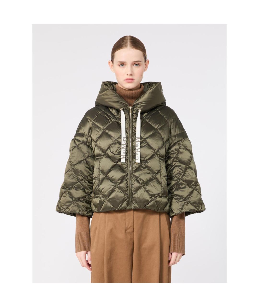 MAX MARA Зеленая полиамидовая куртка, фото 5