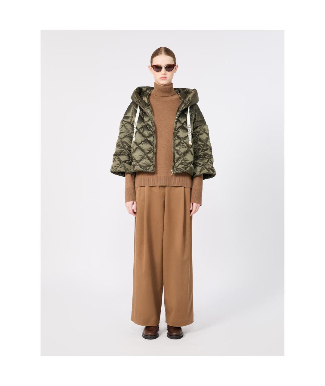 MAX MARA Зеленая полиамидовая куртка, фото 4