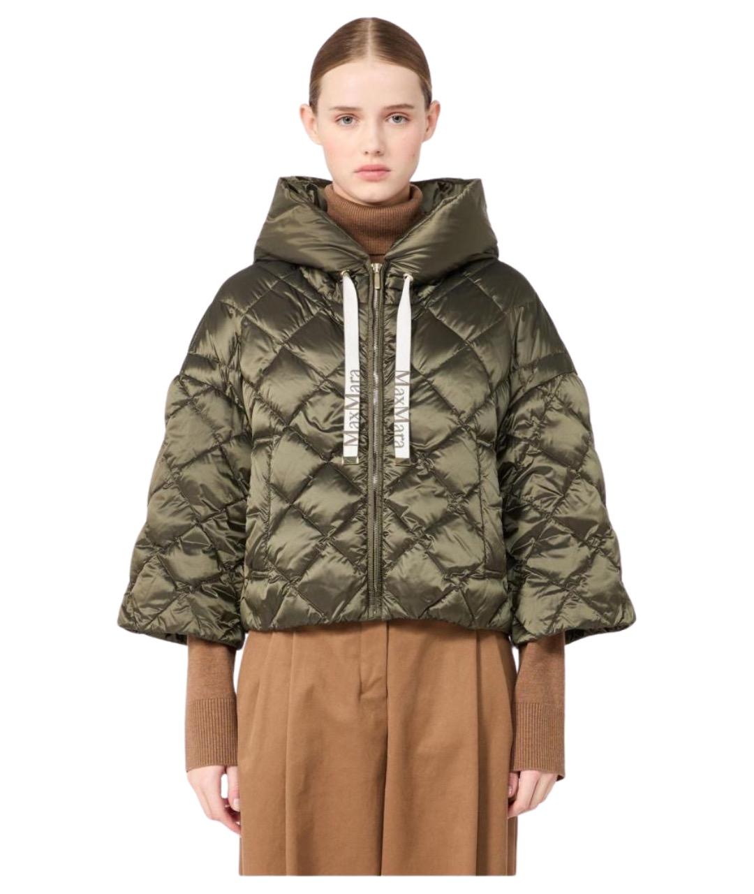MAX MARA Зеленая полиамидовая куртка, фото 1