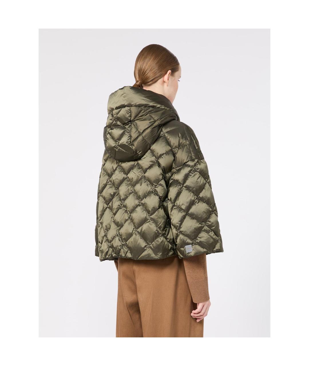 MAX MARA Зеленая полиамидовая куртка, фото 2