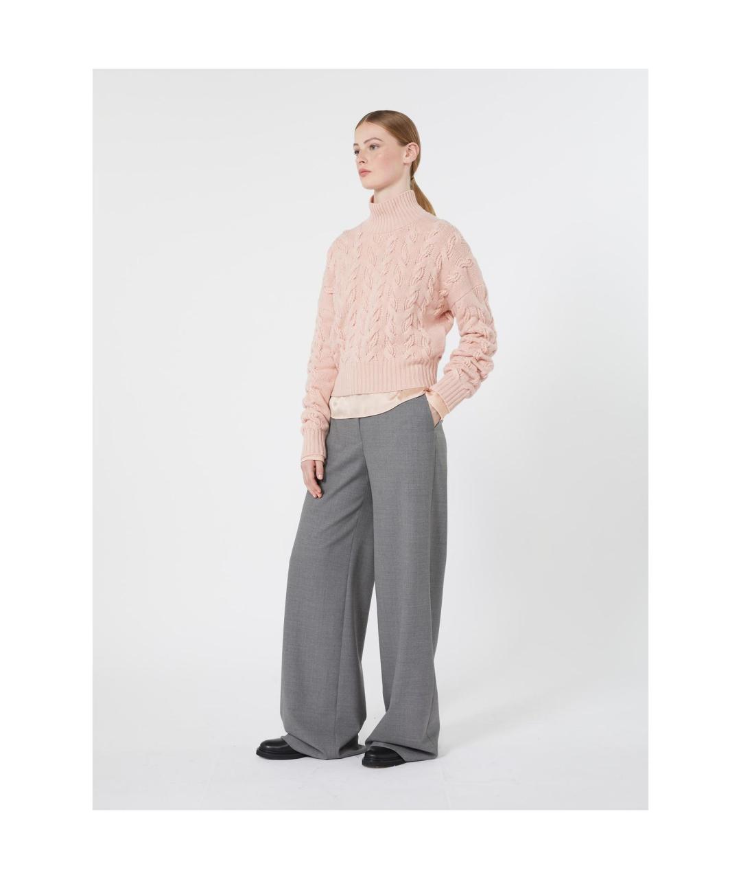 MAX MARA STUDIO Розовый кашемировый джемпер / свитер, фото 5