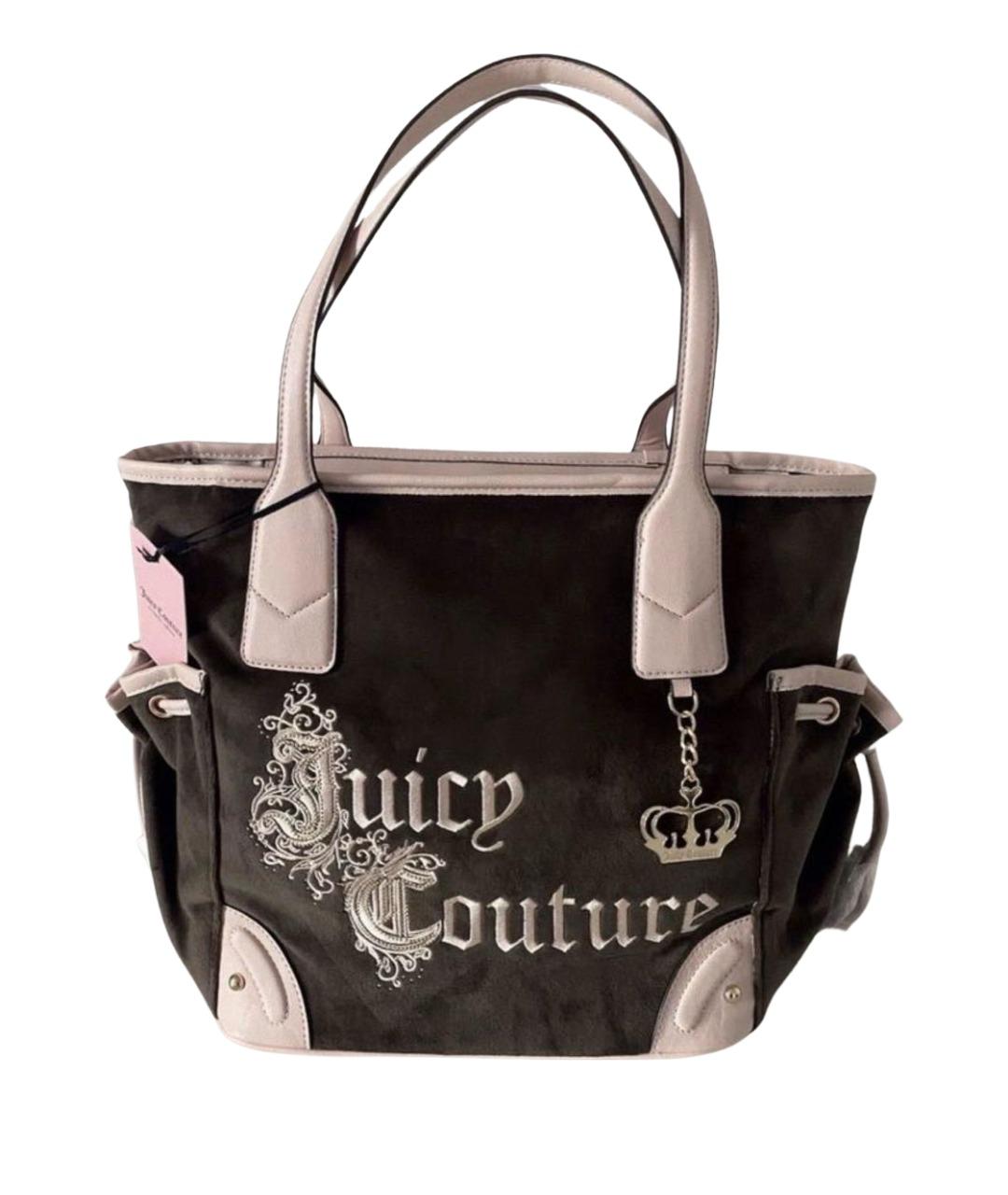 JUICY COUTURE Коричневая сумка тоут, фото 1