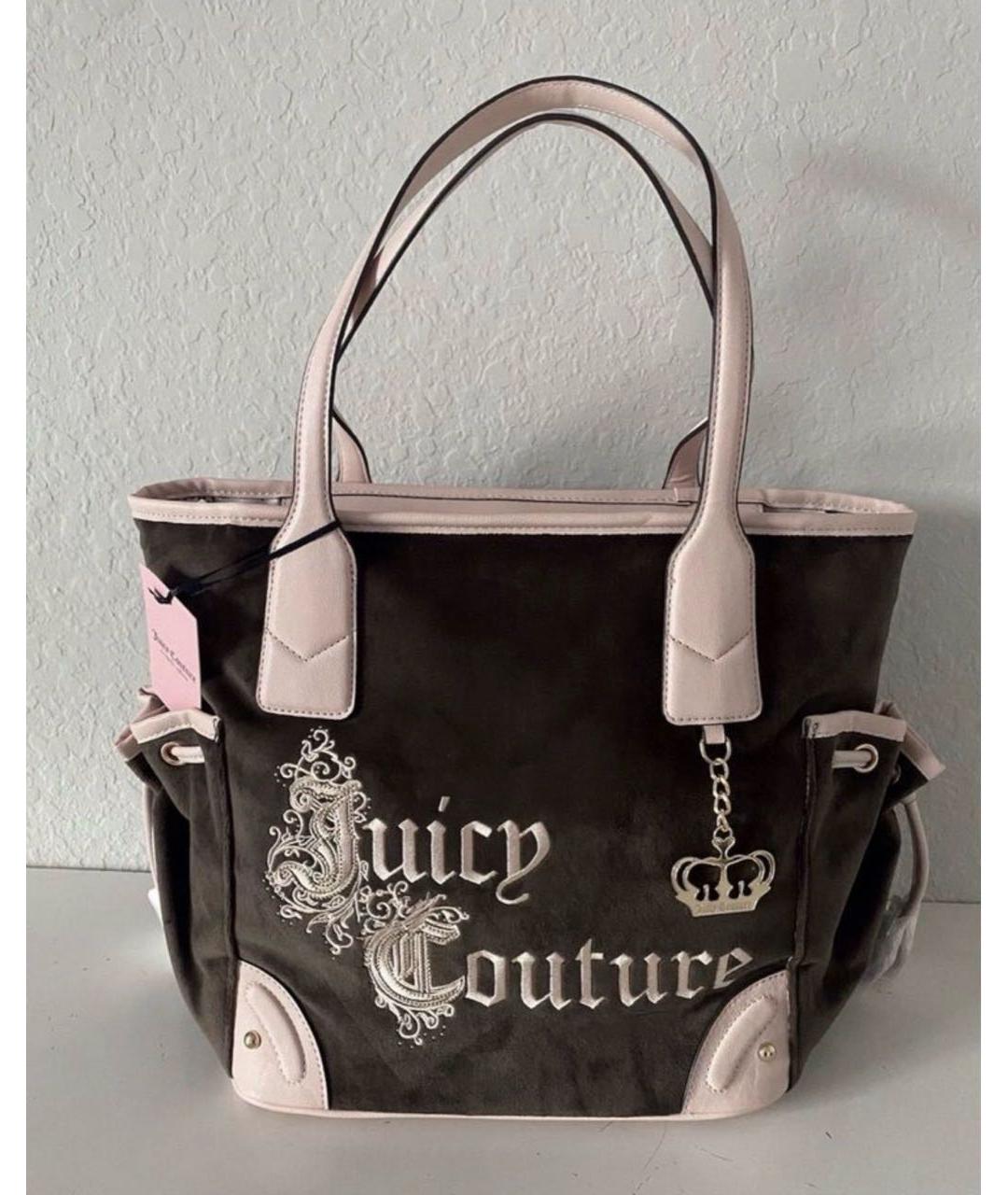 JUICY COUTURE Коричневая сумка тоут, фото 4