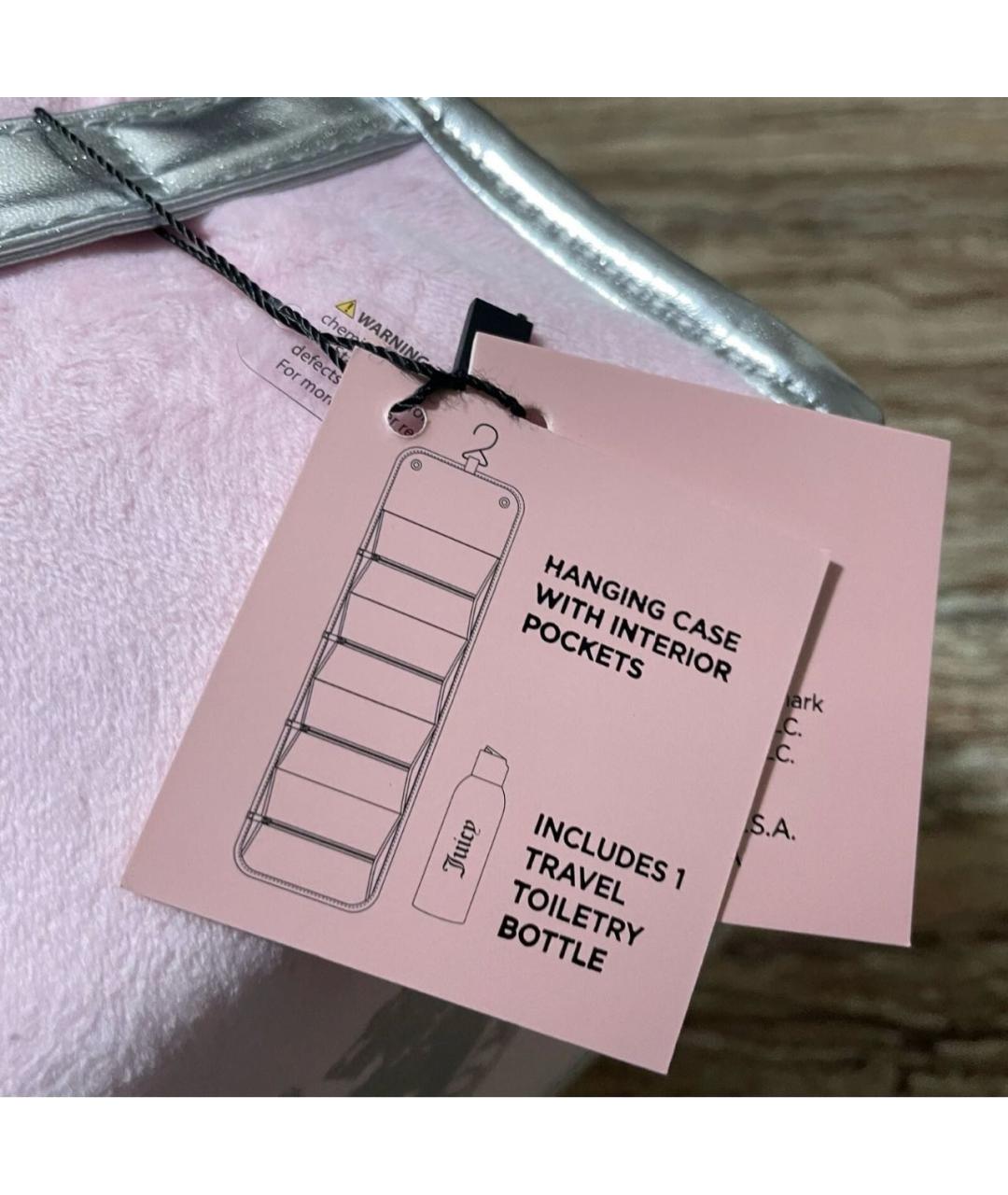 JUICY COUTURE Розовая косметичка, фото 5