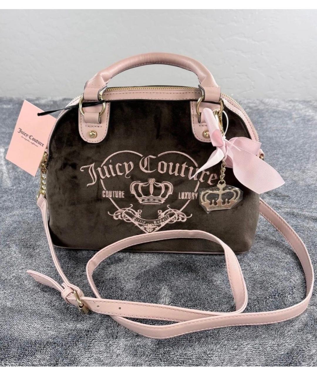 JUICY COUTURE Коричневая сумка через плечо, фото 4