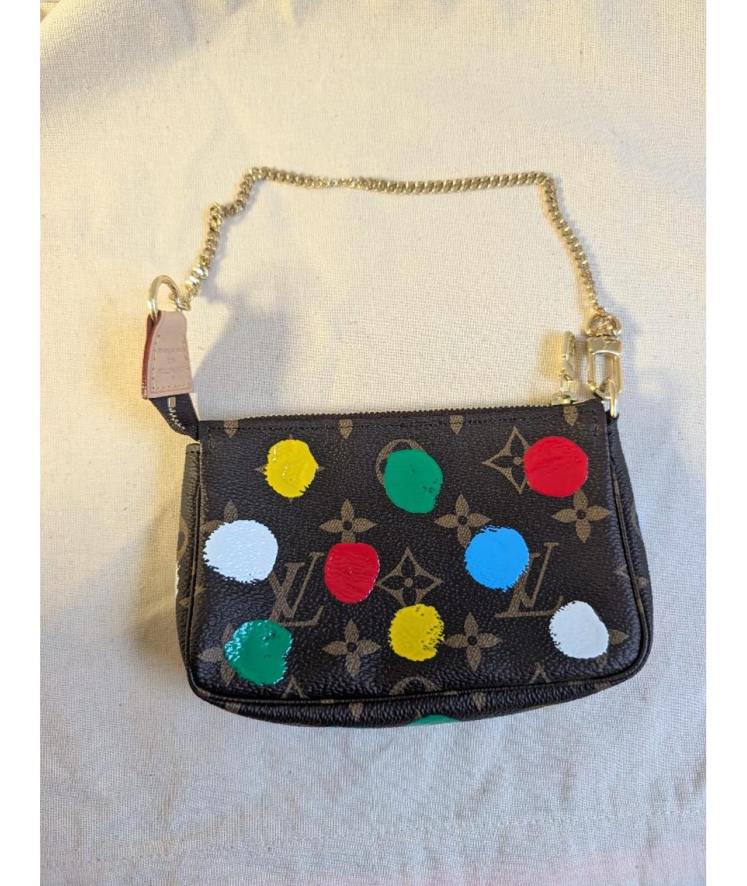 LOUIS VUITTON Коричневая сумка с короткими ручками из канвы, фото 7