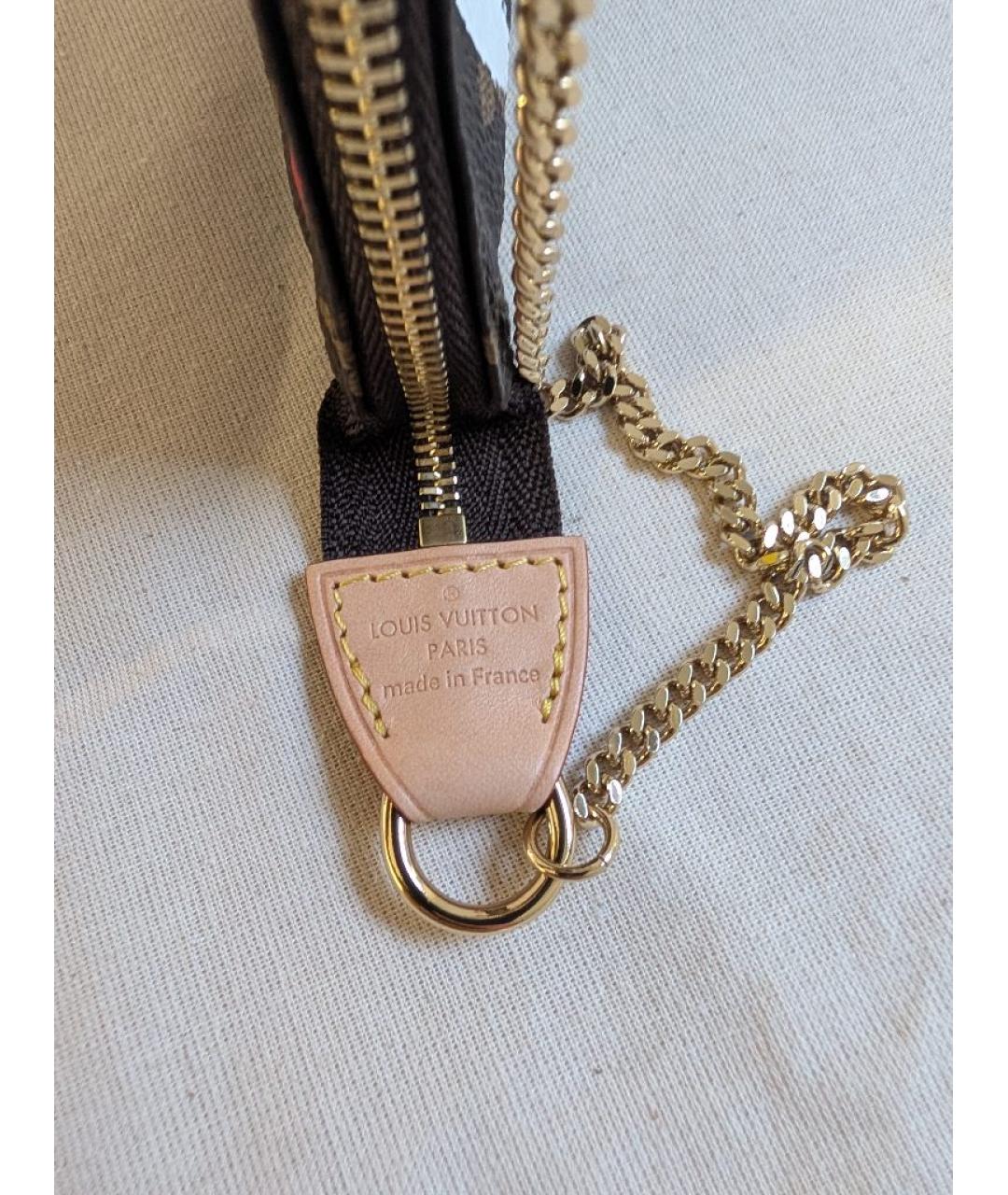 LOUIS VUITTON Коричневая сумка с короткими ручками из канвы, фото 4