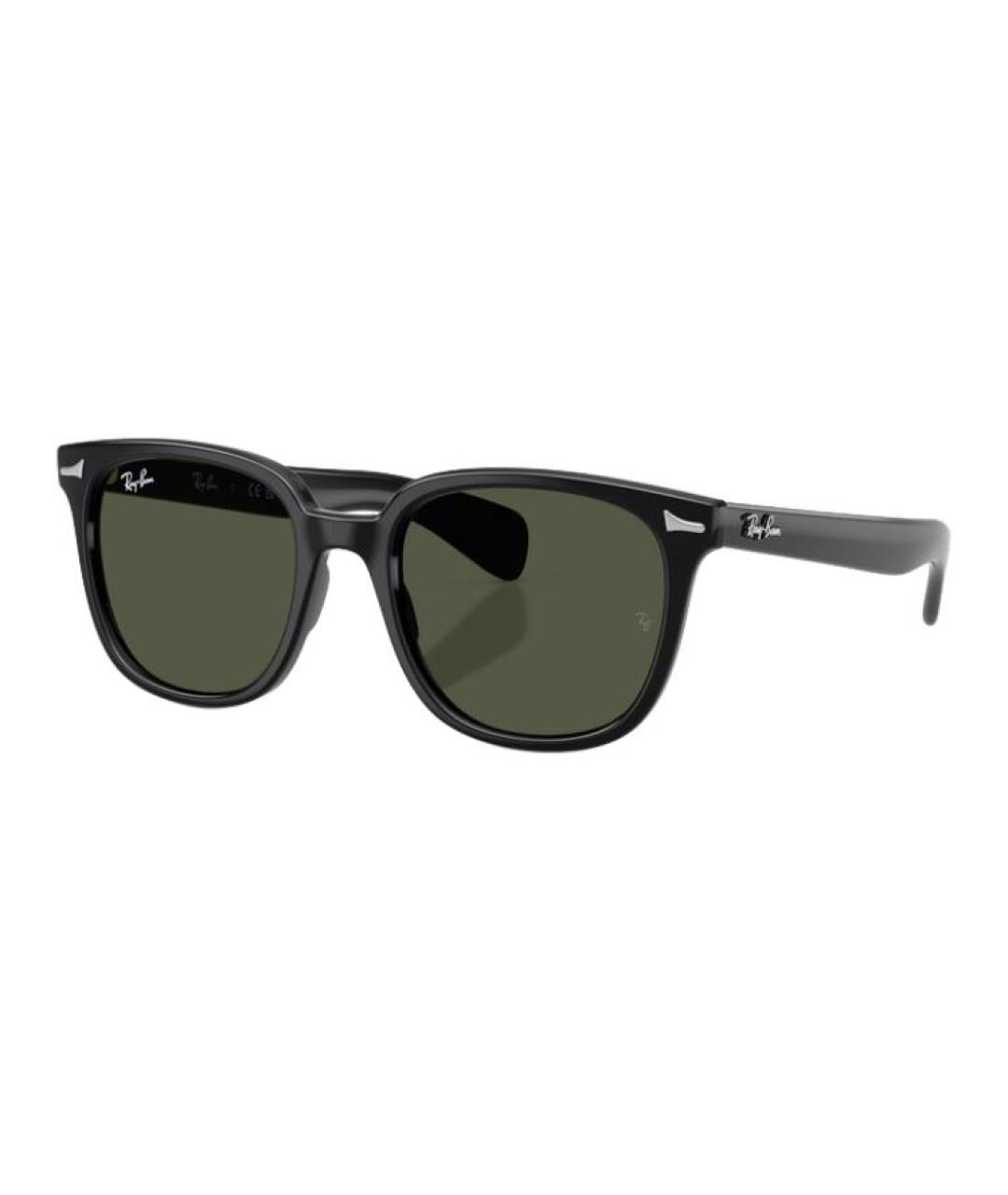 RAY BAN Черные пластиковые солнцезащитные очки, фото 1