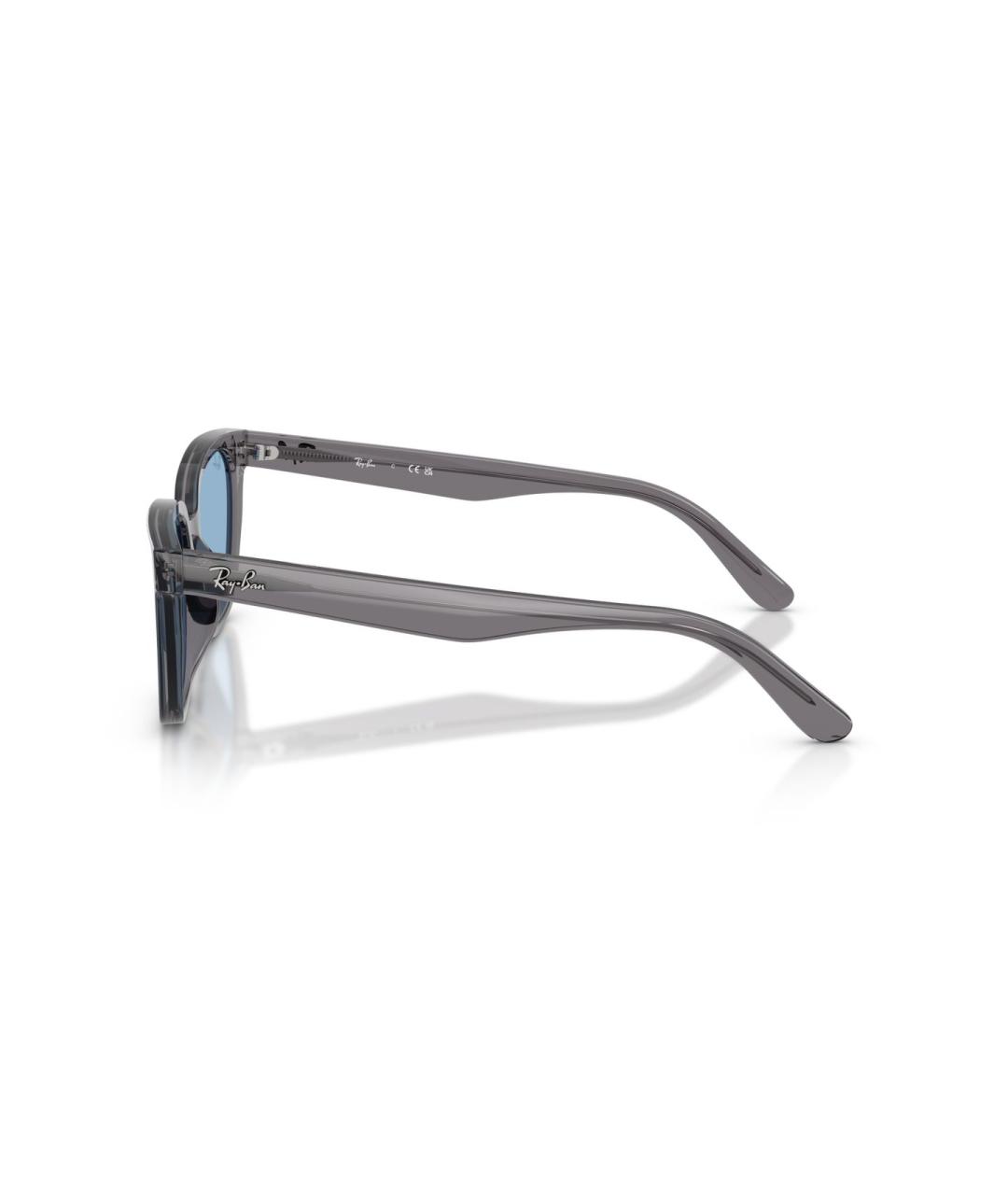RAY BAN Серые пластиковые солнцезащитные очки, фото 3