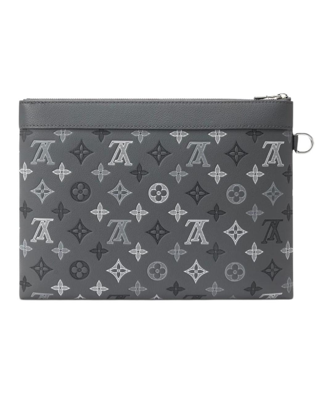 LOUIS VUITTON Серая папка для документов из канвы, фото 3