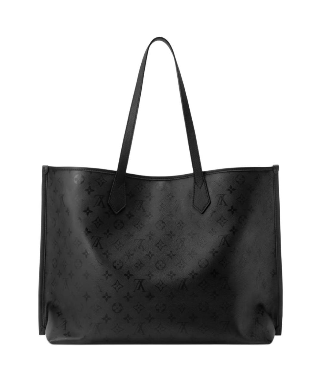 LOUIS VUITTON Черная сумка через плечо из канвы, фото 3