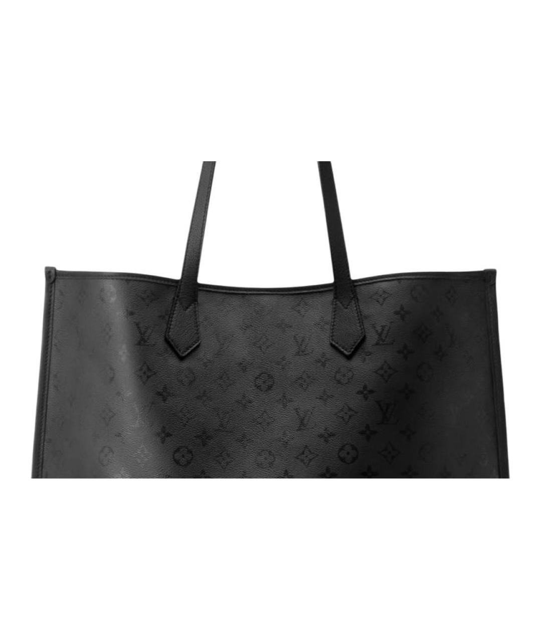 LOUIS VUITTON Черная сумка через плечо из канвы, фото 5