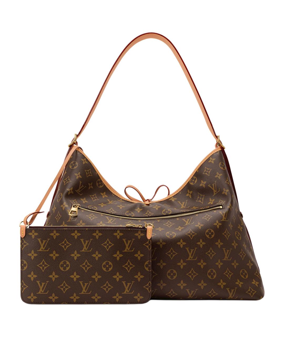 LOUIS VUITTON Коричневая сумка через плечо из канвы, фото 3