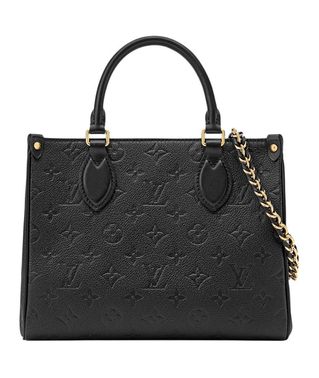 LOUIS VUITTON Черная кожаная сумка через плечо, фото 1