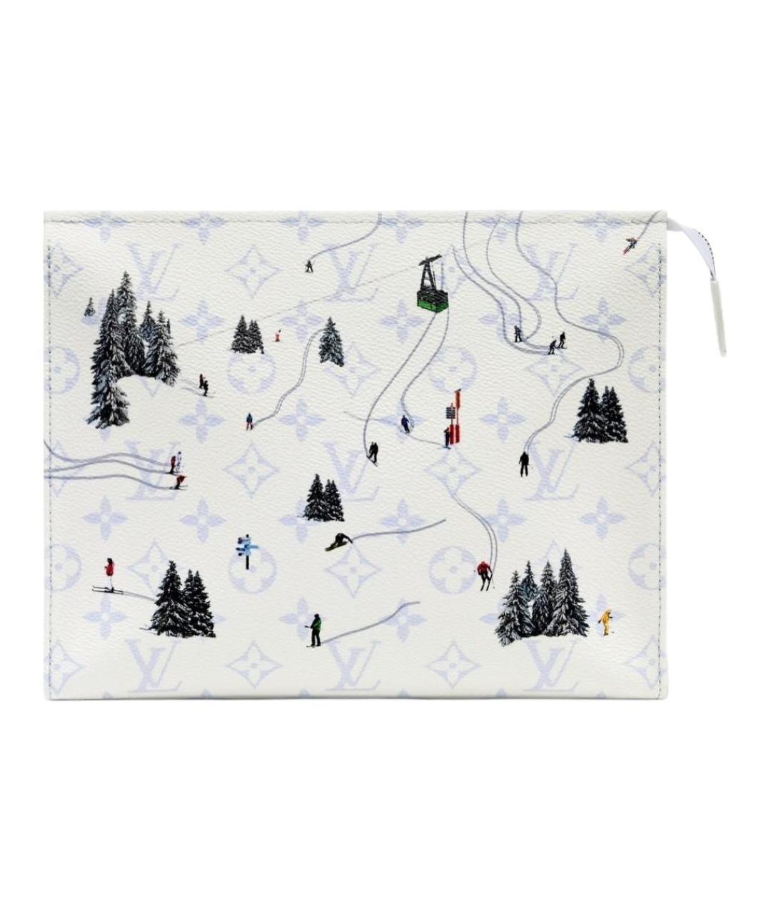 LOUIS VUITTON Бежевая косметичка из канвы, фото 1