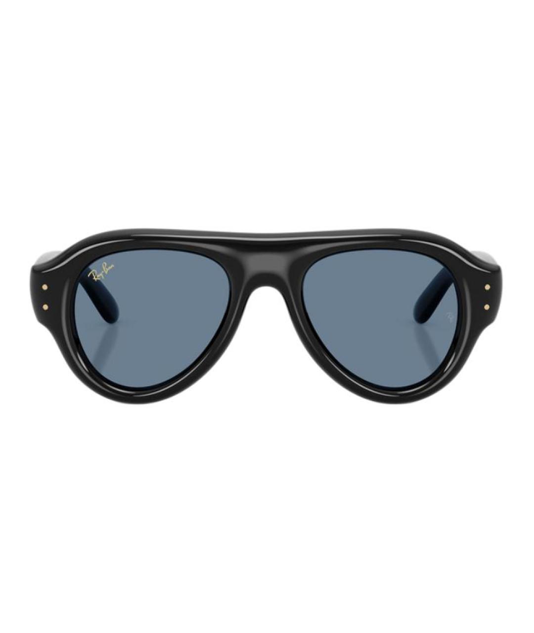 RAY BAN Черные пластиковые солнцезащитные очки, фото 2