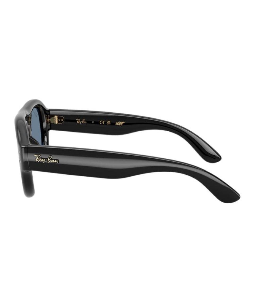RAY BAN Черные пластиковые солнцезащитные очки, фото 3