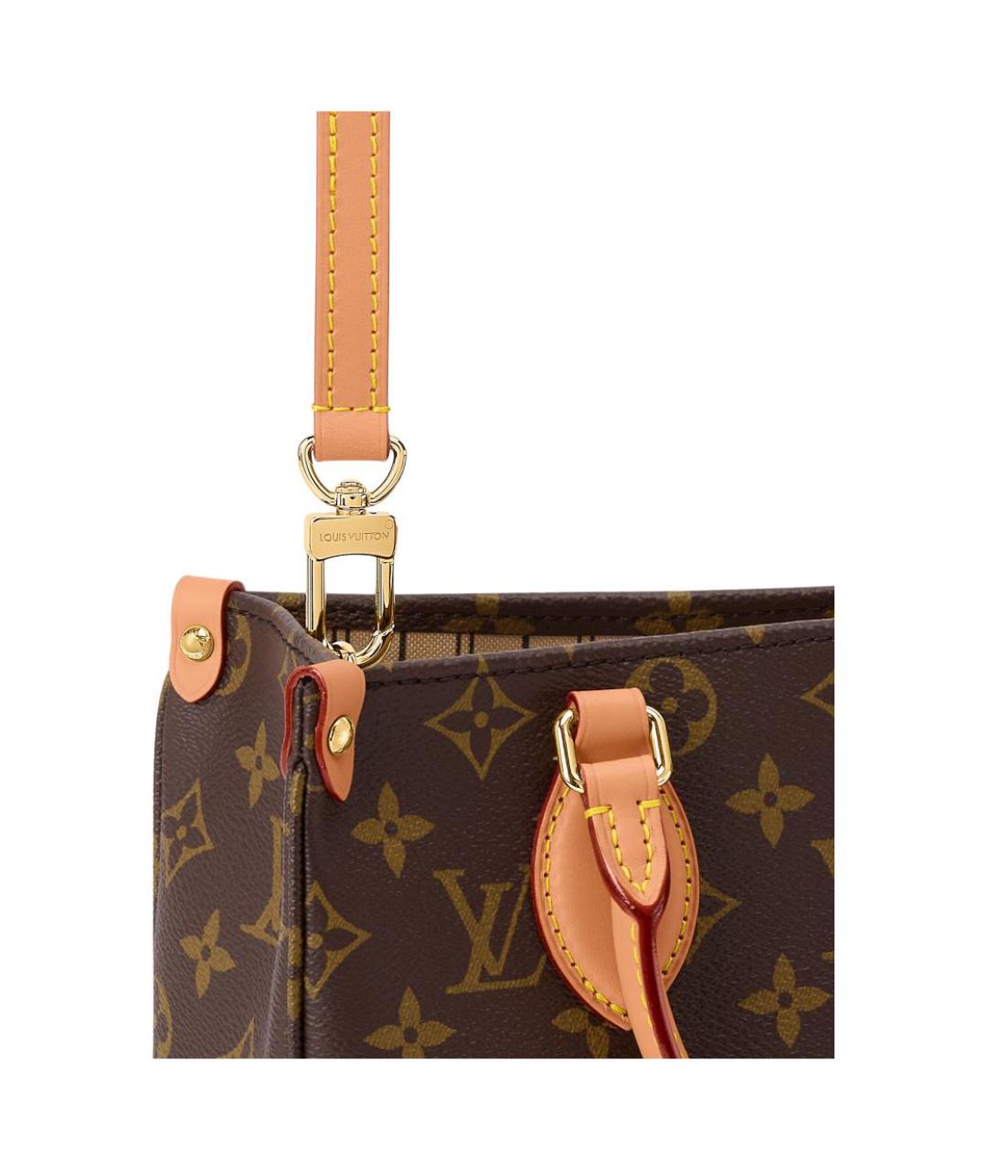 LOUIS VUITTON Коричневая сумка через плечо из канвы, фото 5