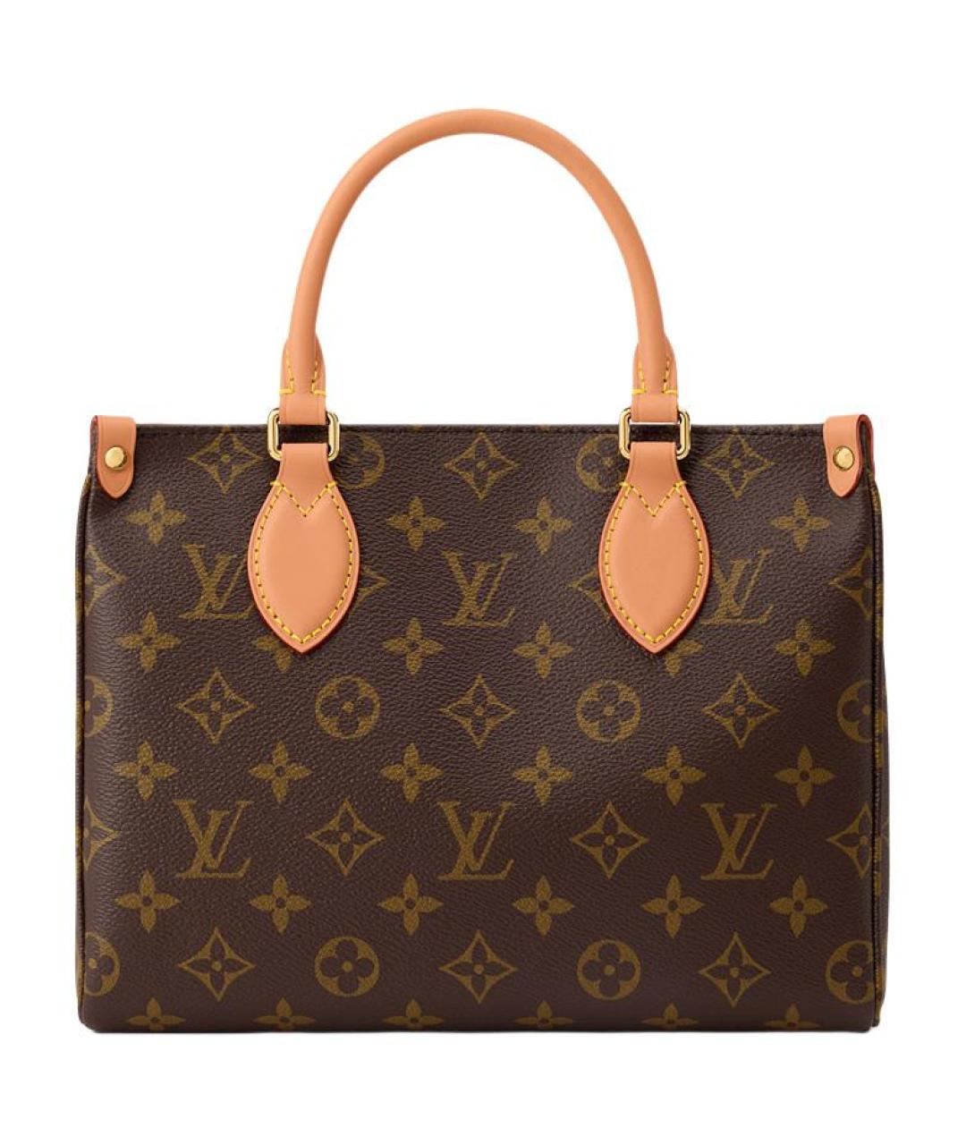 LOUIS VUITTON Коричневая сумка через плечо из канвы, фото 3