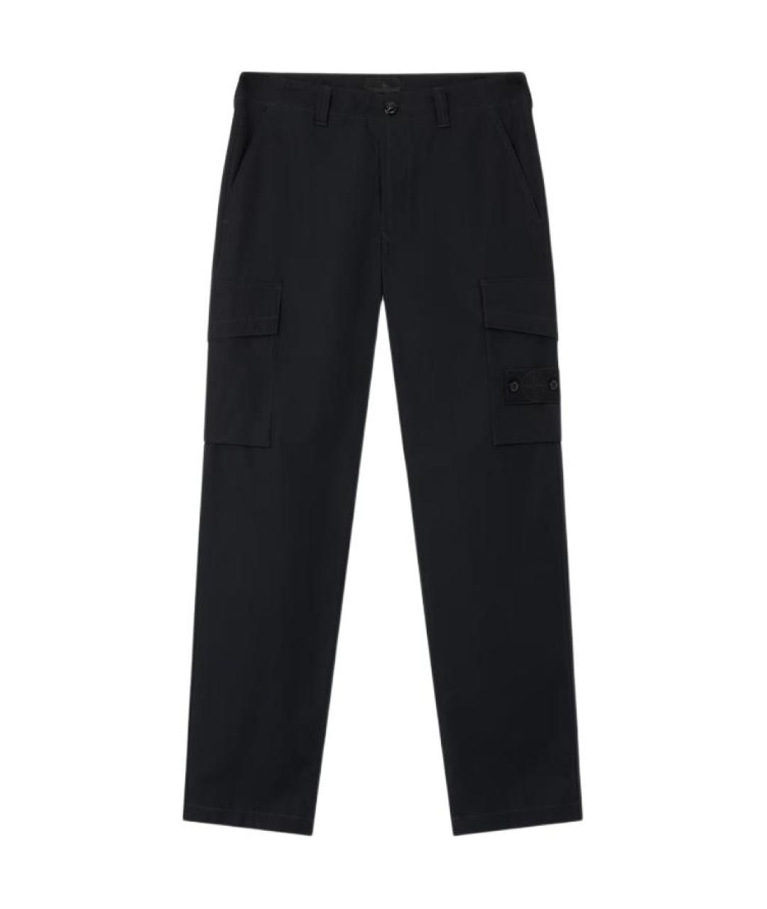 STONE ISLAND Черные брюки чинос, фото 1