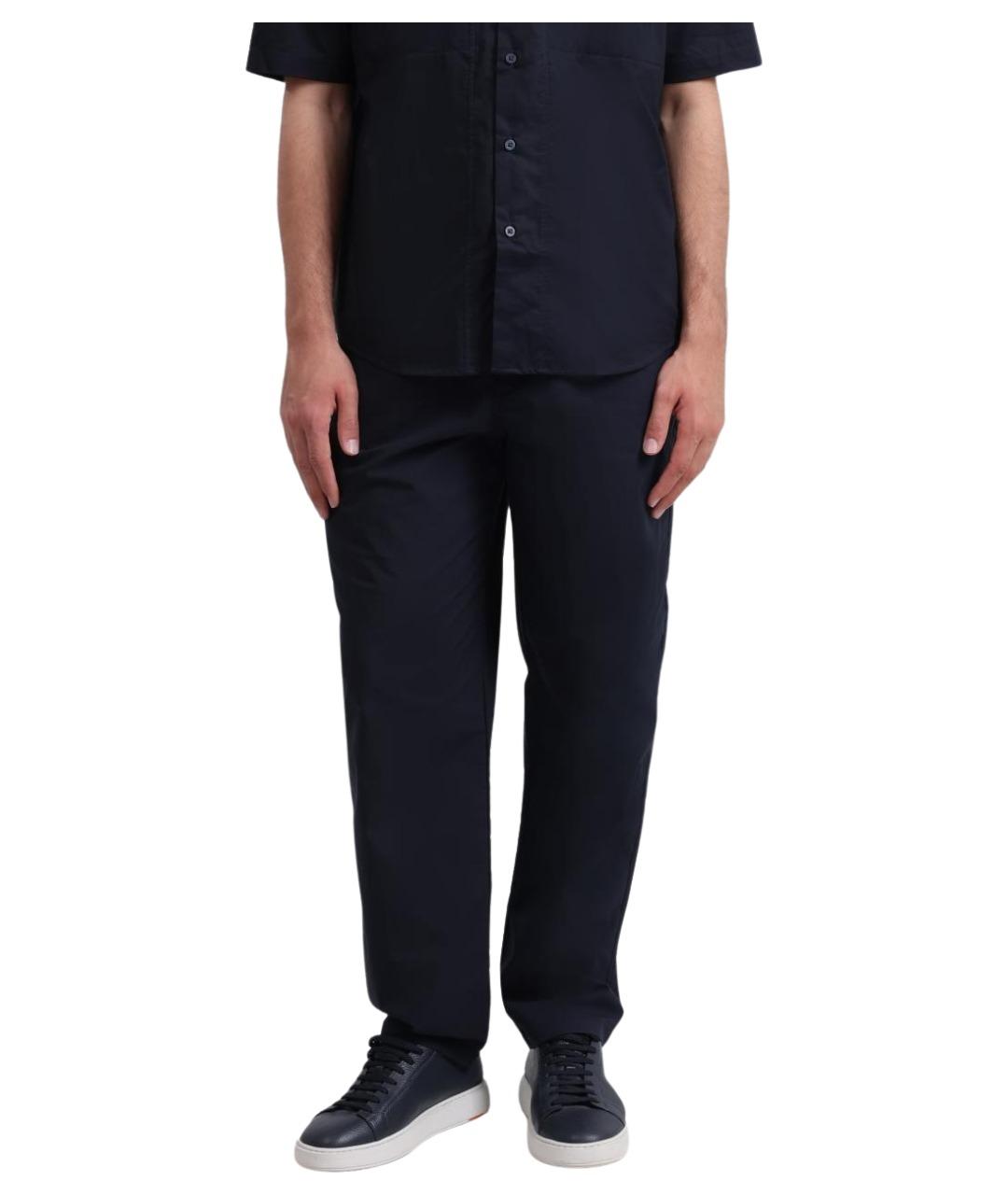 ARMANI EXCHANGE Темно-синие повседневные брюки, фото 1