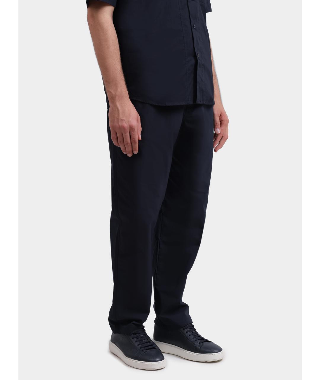 ARMANI EXCHANGE Темно-синие повседневные брюки, фото 3