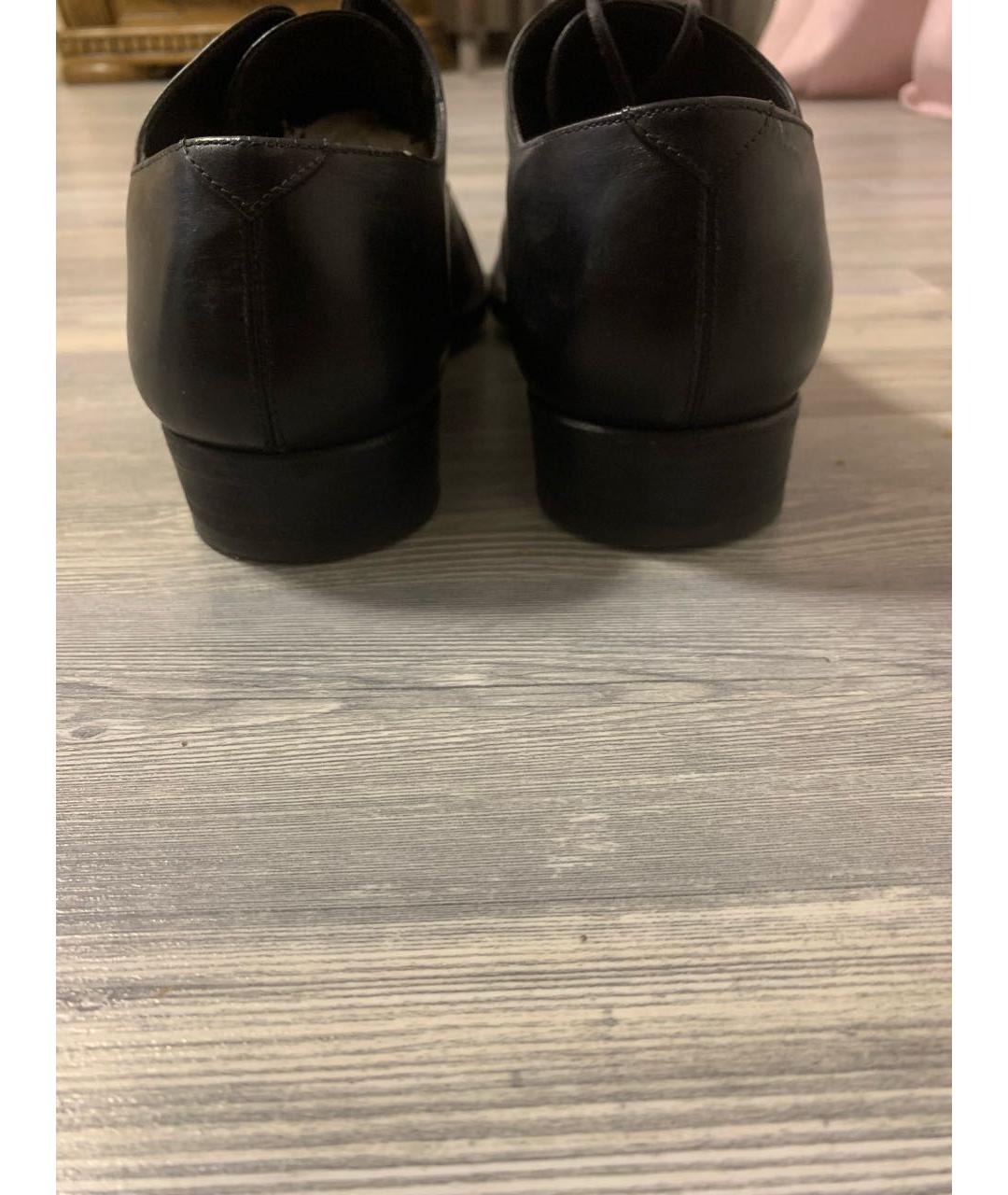 GUCCI Черные кожаные туфли, фото 4