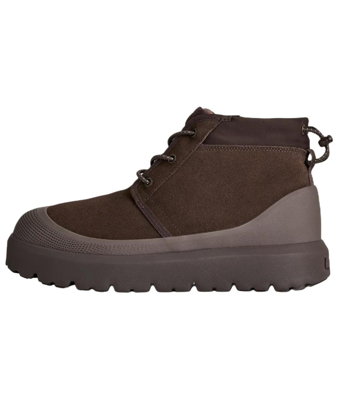 UGG Коричневые замшевые высокие ботинки, фото 2